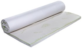 Topper saltea Aloe Vera Therapy Memory Arctic Gel 7 zone de confort, Green Future, 90x190 cm