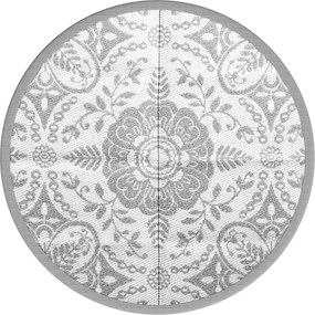 vidaXL Covor de exterior, ARAKIL gri deschis, Ø120 cm, PP