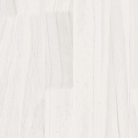 Cadru de pat dublu 4FT6, alb, 135x190 cm, lemn masiv pin Alb, 135 x 190 cm
