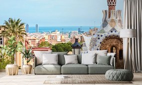 Fototapet  vedere la Parcul Güell în Barcelona