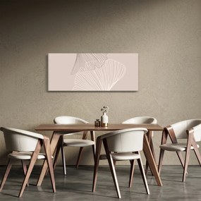 Tablou - Frunze bej N⁰2 (120x50 cm)