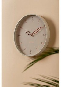 Karlsson 6012WG design ceas de perete bej, diametru 40 cm