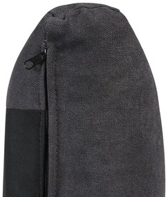 Pat matrimonial 160 cm MELIA (poliester) (gri închis) (cu somieră). 1023471