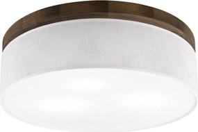 Brilagi - Plafonieră LED BELLADONNA 3xE27/15W/230V Ø 50 cm alb/stejar nuc