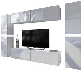 Mobilier living Melville (alb + alb lucios). 1007683