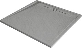 Mexen Amon brodzik pătrat SMC 90 x 90 cm, gri - 4F619090