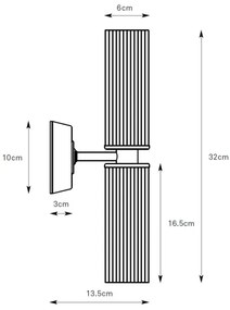 Markslöjd 109027 - Aplică de perete pentru baie RIMINI, 2xG9/20W/230V, IP44, crom lucios