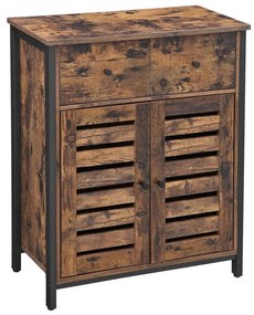 Dulap cu sertare FIRA maro/negru