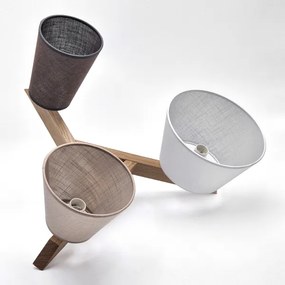 Lustră aplicată Brilagi ANTHONY 3xE14/40W/230V stejar