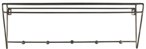 IB Laursen Polita de metal cu 5 carlige BROOKLYN 19x63cm