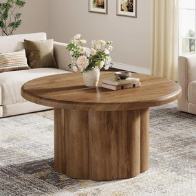 Masuta de cafea rotunda, 80 cm, masa canapea Maro - MCM9