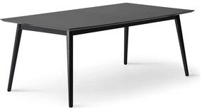 Masă de dining neagră extensibilă cu blat negru 100x210 cm Meza – Hammel Furniture