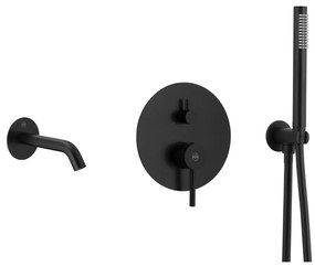 Set de cadă cu baterie ascunsă KFA Armatura 5039-401-81 MOZA negru mat