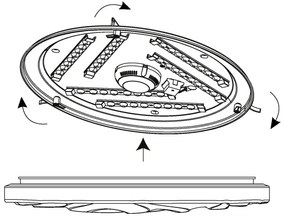 Eglo 99465 - Plafonieră LED BENARIBA LED/36W/230V