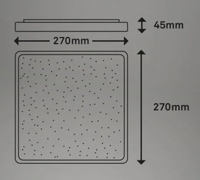 Plafonieră LED LINO LED/15W/230V crom mat Briloner 3748-414