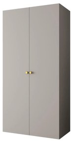 Dulap de haine 100 cm Parna 1 (Cașmir + Auriu). 1125865