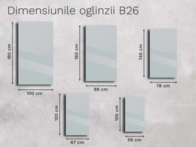 Oglindă Base cu fațetă B26 56×100