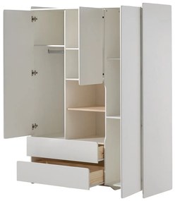 Dulap pentru copii Vipack Kiddy, 137,8 x 190 cm, alb