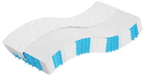 vidaXL Saltea cu arcuri buzunare Single Size fermitate medie 90x190 cm