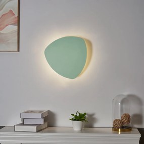 Lampă de perete de design verde organic 32cm 2 lumini - Pulley