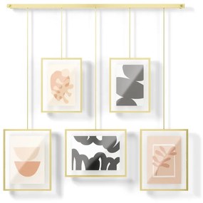 Rame aurii de suspendat 5 buc. din metal 66x69 cm Exhibit – Umbra