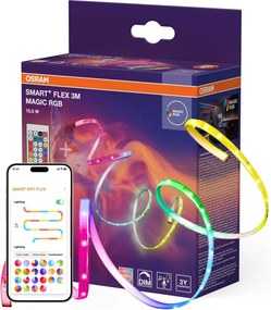 Osram - Bandă LED RGB reglabilă SMART+ MAGIC FLEX 3m LED/15,5W/230V Wi-Fi