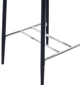 Set mobilier de bar, 5 piese, negru, piele ecologica Negru, 5