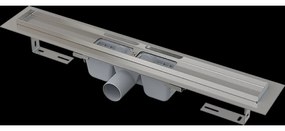 Rigola de dus 145 cm, cu margine pentru gratar perforat, otel inoxidabil 1450 mm