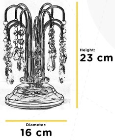 Lampă de masă PIOGGIA 1xE14/6W/230V auriu ONLI
