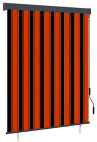 Jaluzea tip rulou de exterior, portocaliu si maro, 140 x 250 cm portocaliu si maro, 140 x 250 cm