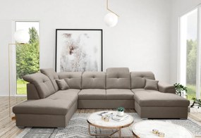 Supermobel Canapea in forma de U DAVIO, 320x85-104x204/156, sawana 27, stanga