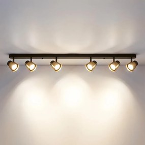 Brilagi - Corp de iluminat cu spoturi NUGGET 6xGU10/30W/230V negru/auriu