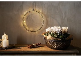 Decorațiune luminoasă neagră ø 30 cm de Crăciun Nike – Star Trading