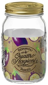 Bormioli Rocco Borcan de sticlă cu capac QuattroStagioni, 1 l, 1000 ml