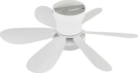 Lustra LED cu Ventilator si telecomanda DELORES alb