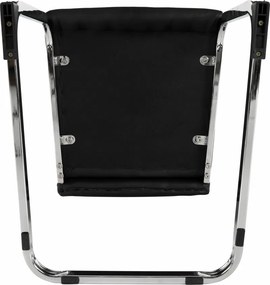 Scaun dining, negru / crom, VATENA