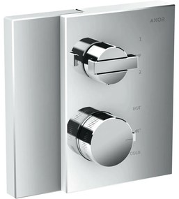 Baterie dus termostatata incastrata Hansgrohe Axor Edge cu divertor