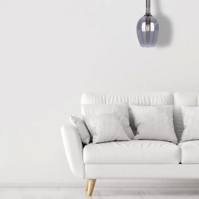 Lustră pe cablu LUGANO 1xE14/40W/230V gri