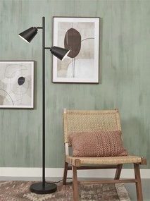 Lampadar, Lampa de podea cu doua spoturi directionabile Bremen negru