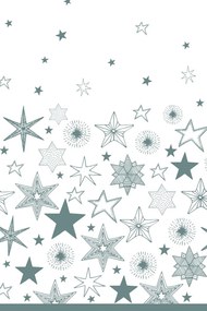 Crăciun Silver Stars față de masă de hârtie 120x180 cm
