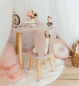 scaun iepuras roz pastel