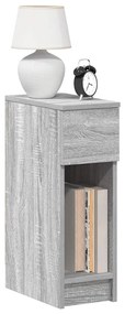 vidaXL Noptiera cu sertar Gri Sonoma 20x36x60 cm