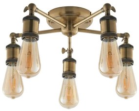 Endon 97244 - Spot halogen 5xE27/40W/230V, alamă