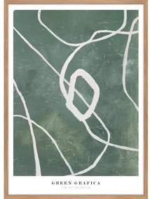 Tablou 52x72 cm Green Grafica – Malerifabrikken