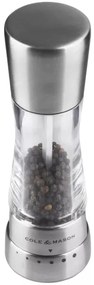 Cole&Mason - Râșniță piper DERWENT 19 cm crom lucios
