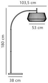 Lampadar Nordlux DICTE 1xE27/60W/230V negru/bej
