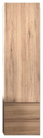 Dulap inalt cu 1 usa si 2 sertare, Kolpasan, Naomi, 149,5 cm, natural wood