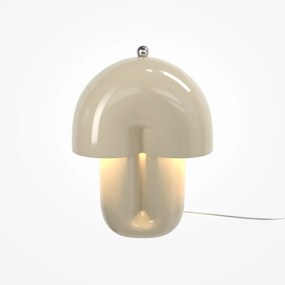 Veioza decorativa LED din ceramica Hope bej lucios