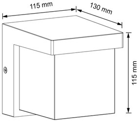 LED Aplică de exterior MORGAN LED/10W/230V IP54