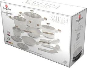 BerlingerHaus Set de vase cu suprafață din titanSahara Nordic, 15 piese